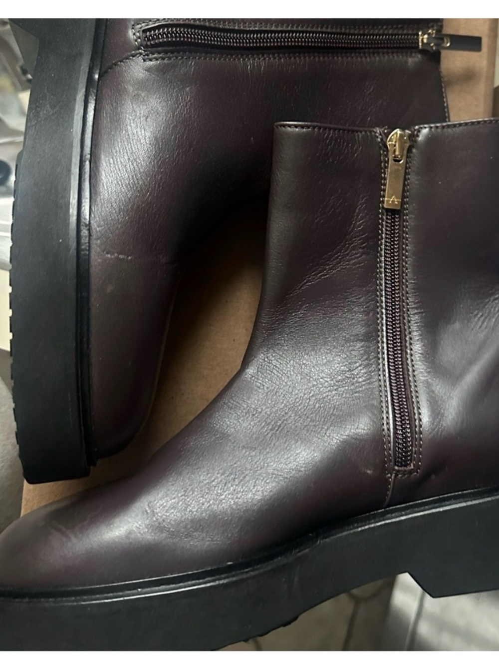 Aquatalia Leather boots size 7.5 brand new in replacement box, retail $590 - Picture 7 of 16